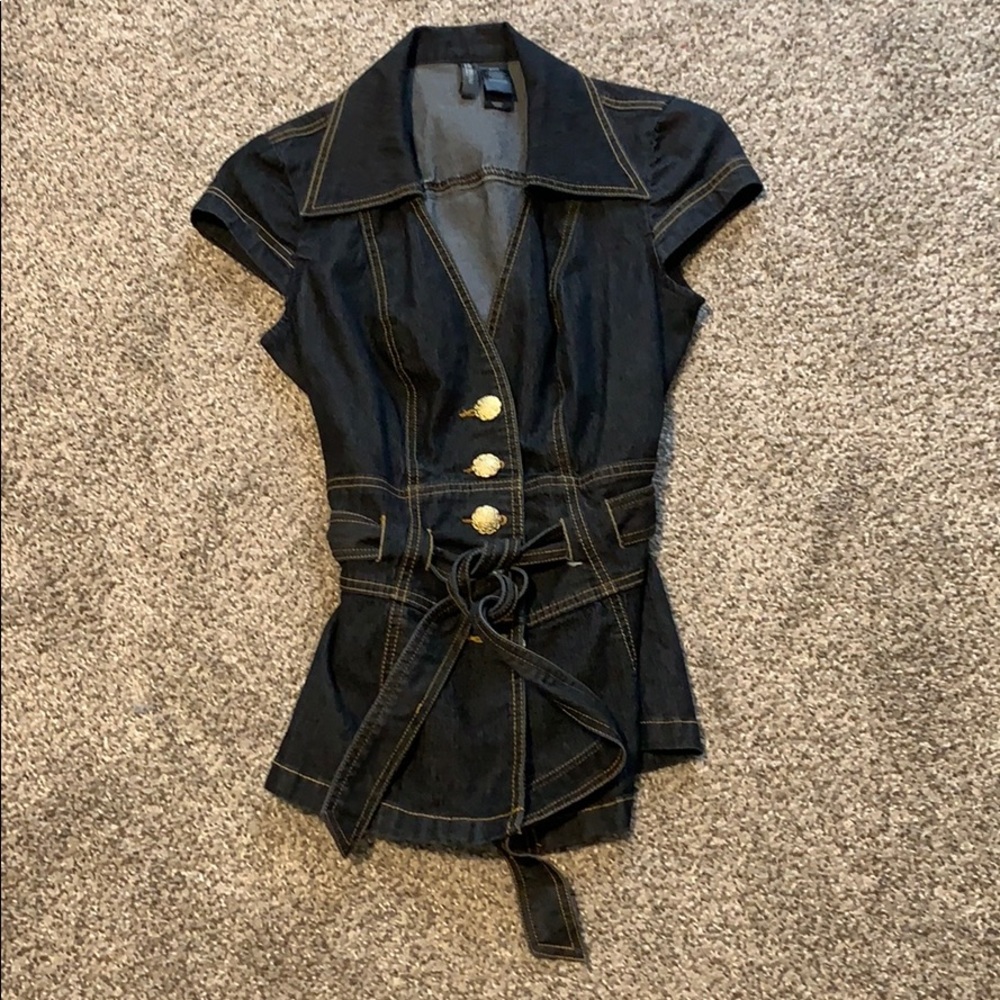 Blue Jean Short Sleeve Top